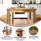 Merrick Lane Jessamine 60" x 38" Rectangular Solid Pine Farm Dining Table